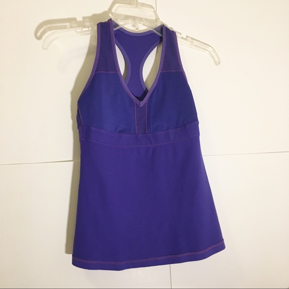 lululemon athletica Tops - Lululemon athletica racer back tank purple size 4